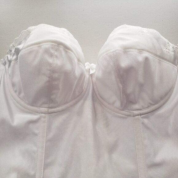 Goddess Strapless Corset Size 36B White Wedding NEW Underwire Sexy - Picture 2 of 6